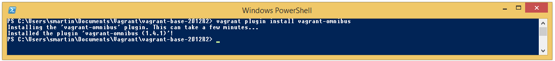 install vagrant omnibus